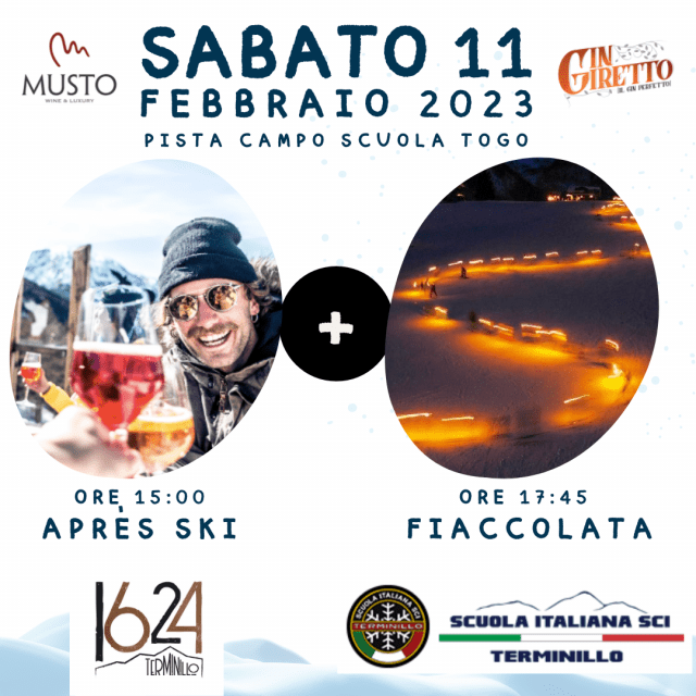 Sabato 11 Febbraio Aprés Ski e Fiaccolata
